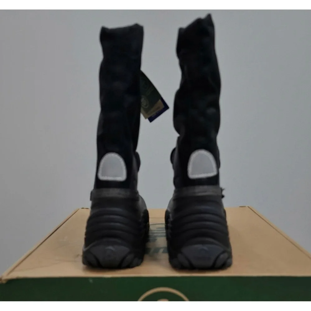 Kamik Waterbug 5 Kids Snow Boots Black Charcoal Waterproof Size 12 NEW in Box